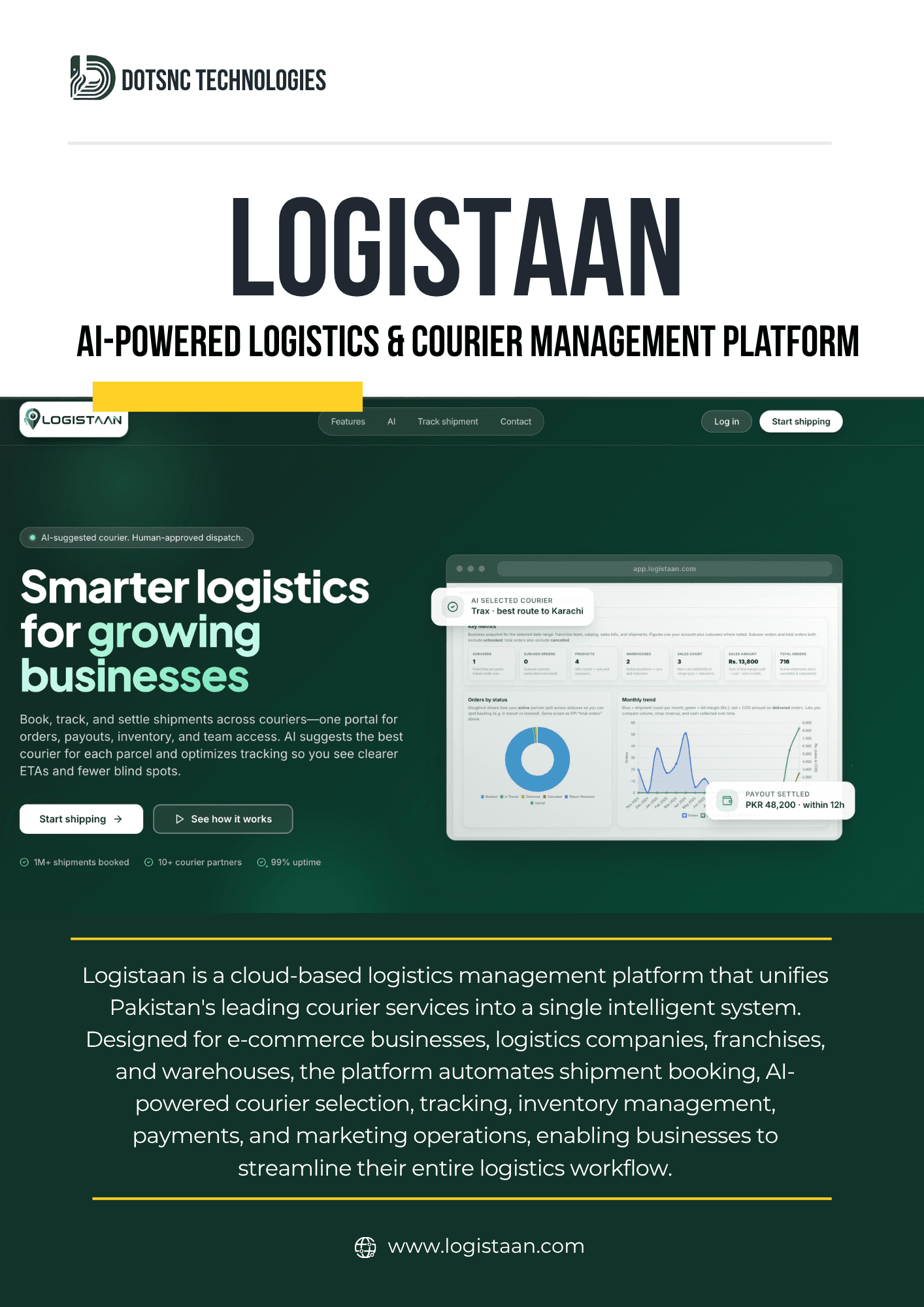 Logistaan product screenshot